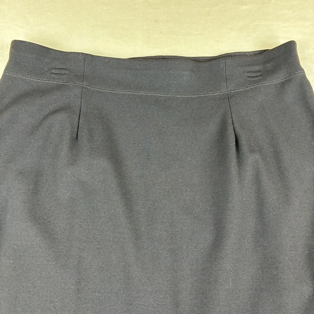 Eileen Fisher Womens Skirt PL Black Minimalist Professional Quiet Luxury Italian